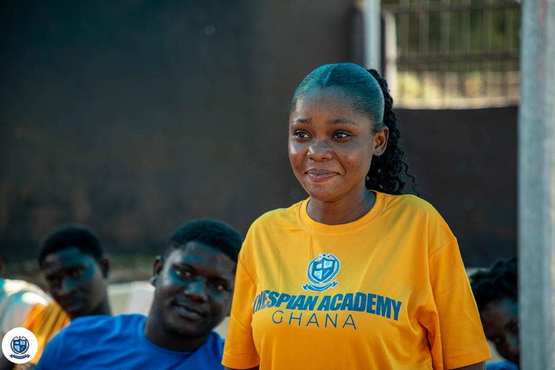 A Thespian Academy student between sessions