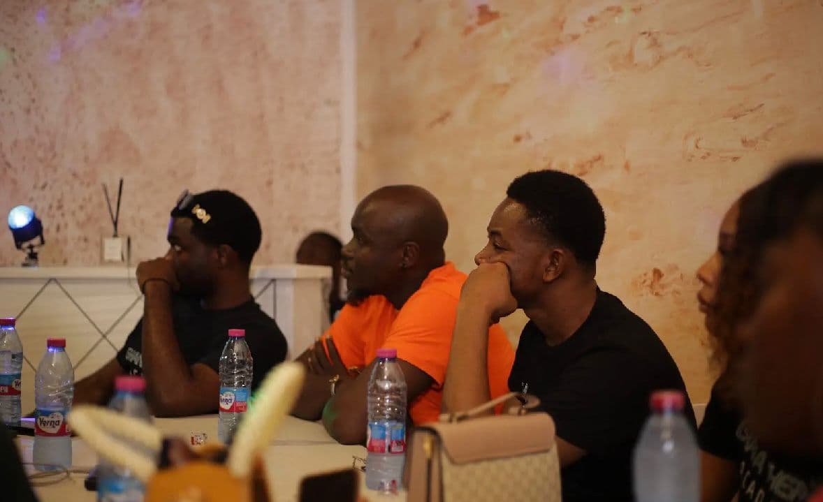 Academy members listening at an industry talk